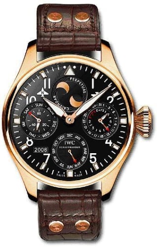 IWC Schaffhausen Big Pilot Perpetual Calendar Red Gold / Black / Bucherer
