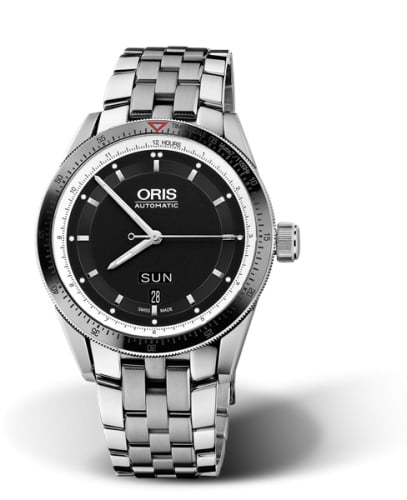 Oris Artix GT Day Date Stainless Steel - Ceramic / Black / Bracelet