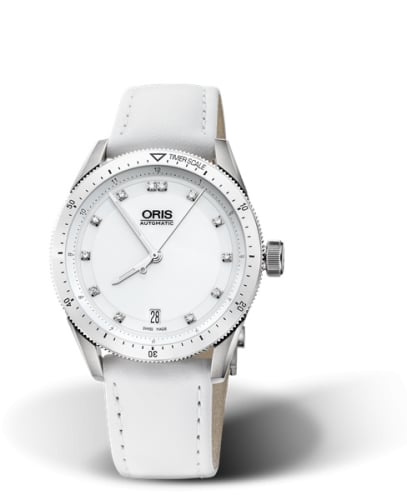 Oris Artix GT Date Stainless Steel - Ceramic / White - Diamond