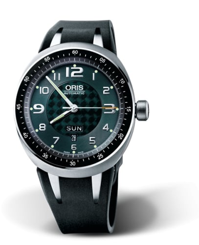Oris TT3 Day Date Titanium / Green / Rubber
