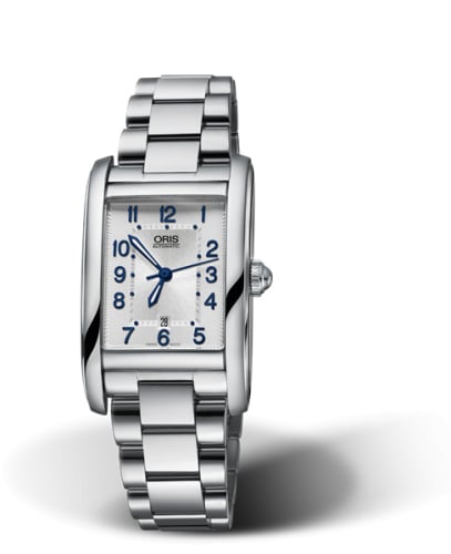 Oris Rectangular Date 25 Stainless Steel / Silver - Arabic