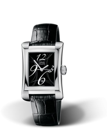 Oris Rectangular Date 25.9 Stainless Steel / Black