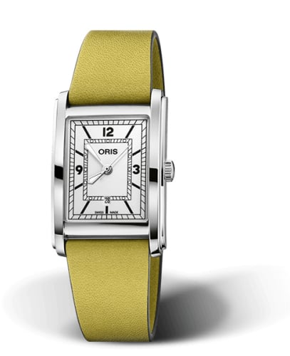 Oris Rectangular Date 25.5 Stainless Steel / Silver