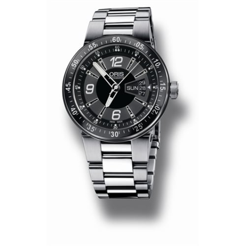 Oris WilliamsF1 Team Day Date 42 Stainless Steel / Black / Bracelet