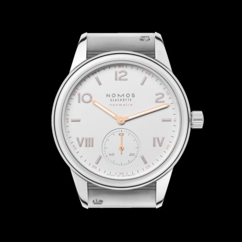 Nomos Glashütte Club Campus Neomatik 37 Silver / Bracelet / See-Through