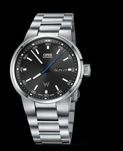 Oris Williams Day Date 42 Stainless Steel / Grey / Bracelet