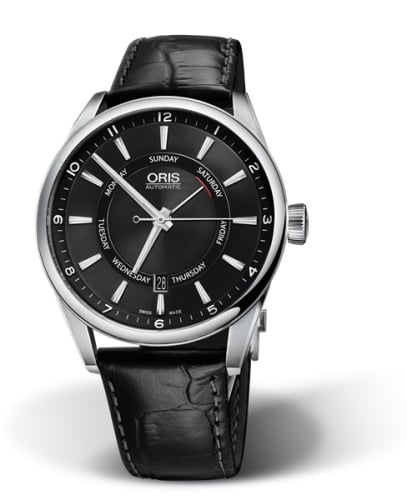 Oris Artix Pointer Day Date Stainless Steel / Black