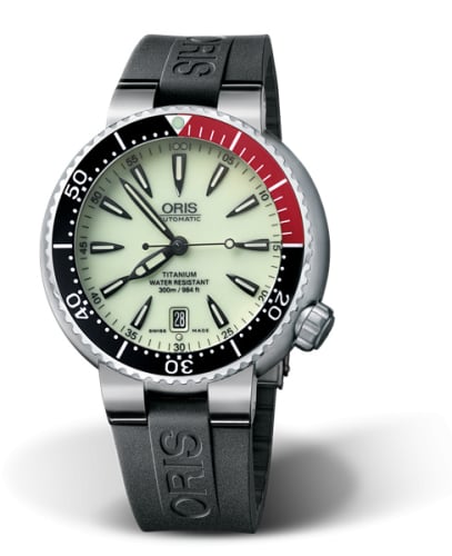 Oris Divers Date Titanium / Lume / Rubber