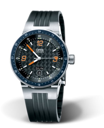 Oris WilliamsF1 Team Day Date 42 Stainless Steel / Black - Orange / Rubber
