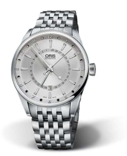 Oris Artix Pointer Moon Date Stainless Steel / Silver / Bracelet