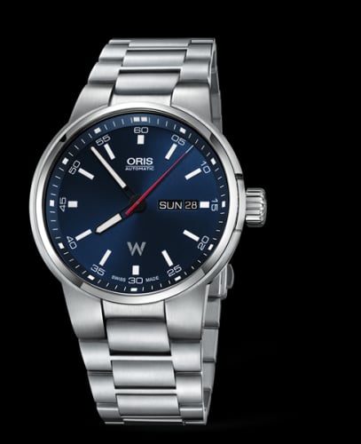 Oris Williams Day Date 42 Stainless Steel / Blue / Bracelet