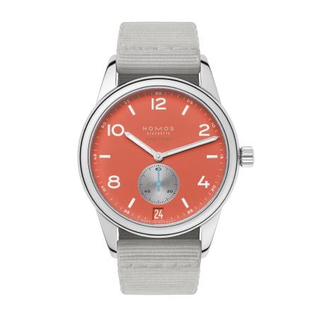 Nomos Glashütte Club Date 38 Limited Edition for Hodinkee / Terracotta