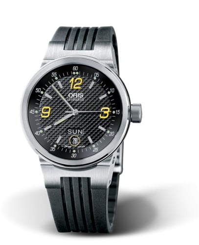 Oris WilliamsF1 Team Day Date 40.5 Stainless Steel / Black - Yellow / Rubber