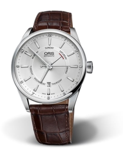 Oris Artix Pointer Day Date Stainless Steel / Silver