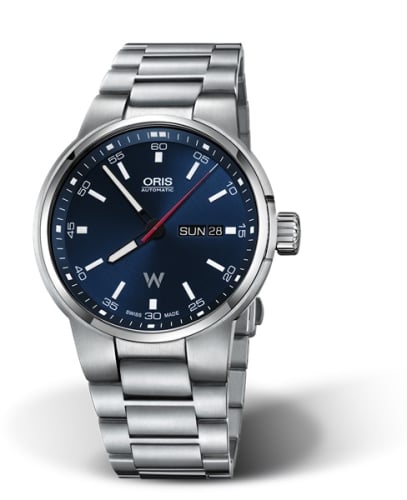 Oris Williams Day Date 42 Stainless Steel / Blue / Bracelet