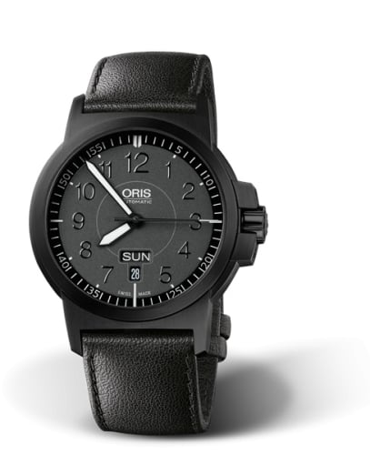 Oris BC3 Advanced Day Date DLC / Black / Leather
