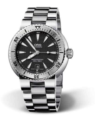 Oris Divers Date Stainless Steel / Black / Bracelet