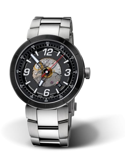 Oris TT1 Engine Date Stainless Steel - Ceramic / Skeleton / Bracelet