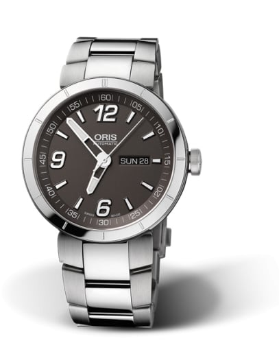 Oris TT1 Day Date Stainless Steel / Grey / Bracelet