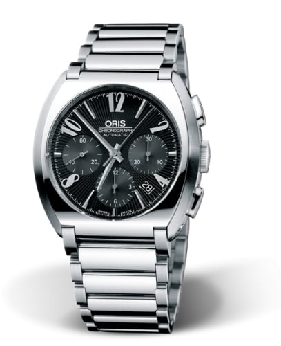 Oris Frank Sinatra Chronograph Stainless Steel / Black / Braclet