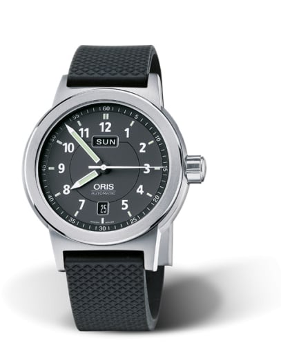 Oris BC3 Day Date 42 Stainless Steel / Black / Rubber