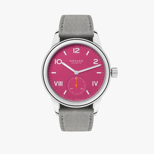 Nomos Glashütte Club Campus 36 Deep Pink / Open Case Back