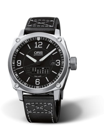 Oris BC4 Retrograde Day Stainless Steel / Black