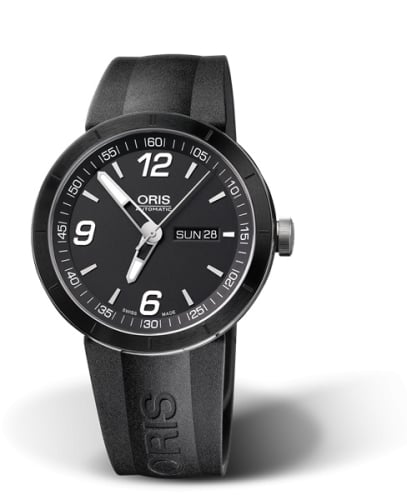 Oris TT1 Day Date Stainless Steel - Ceramic / Black / Rubber