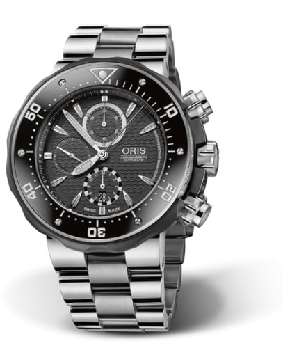Oris ProDiver Chronograph Titanium / Black / Bracelet