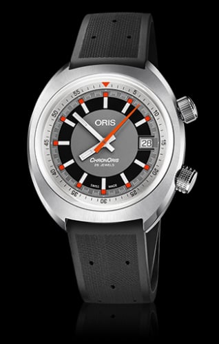 Oris Chronoris Date / Grey / Rubber