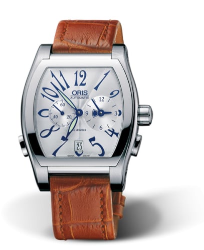 Oris Tonneau Worldtimer Stainless Steel / Silver