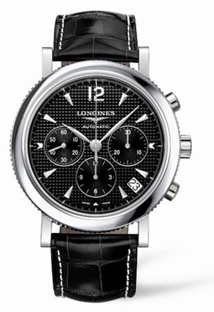 Longines Clous de Paris Chronograph Black