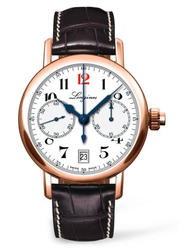 Longines Mono Pusher Chronograph 180th Anniversary Watch Gold