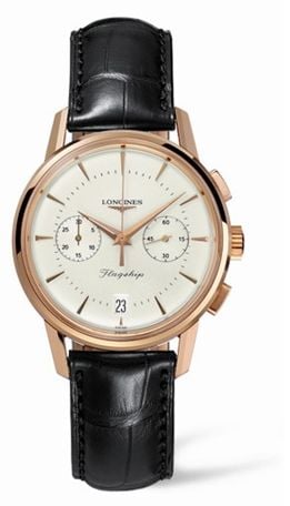 Longines Flagship Heritage Chronograph Pink Gold
