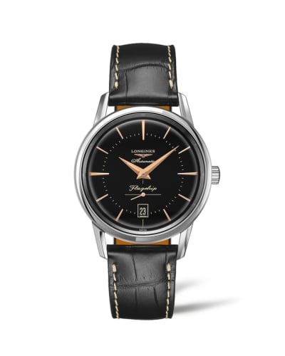 Longines Heritage Flagship Stainless Steel / Black