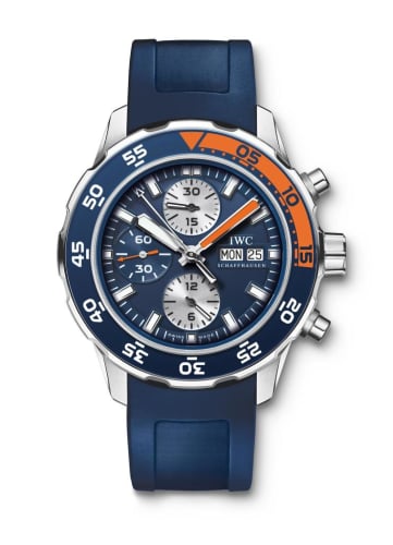 IWC Schaffhausen Aquatimer Chronograph Stainless Steel / Blue / Rubber