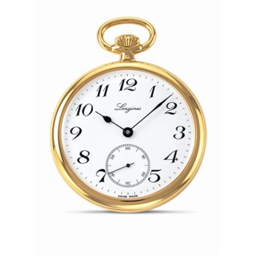 Longines Pocket Watch Gold-Plated / White - Arabic