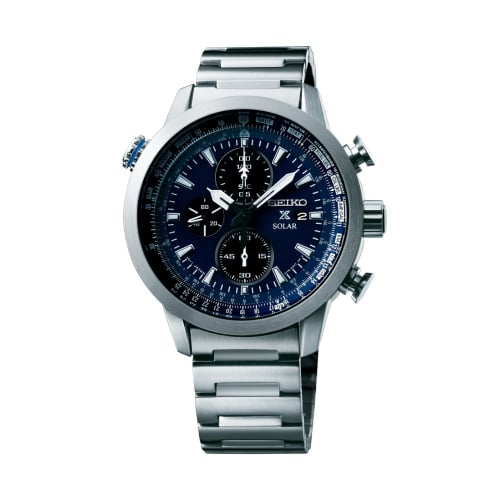 Seiko Prospex Sky SSC347P1 Stainless Steel / Blue