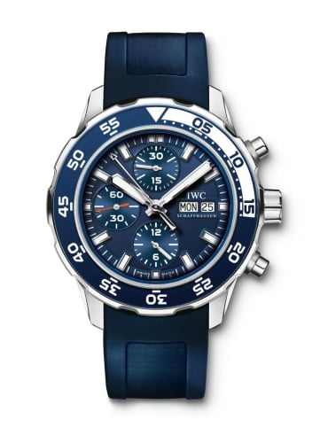 IWC Schaffhausen Aquatimer Chronograph Stainless Steel / Blue / Rubber