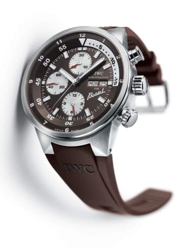 IWC Schaffhausen Aquatimer Chronograph Stainless Steel / Brown / Rubber / Boesch