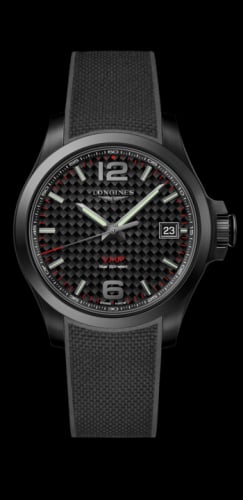 Longines Conquest V.H.P. 41 PVD / Carbon / Rubber