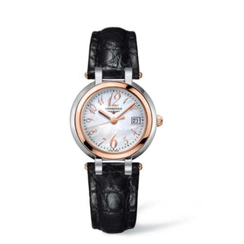 Longines PrimaLuna Quartz 30 Stainless Steel / Pink Gold / MOP - Arabic