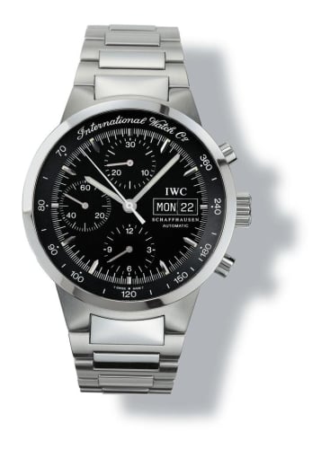 IWC Schaffhausen GST Chronograph Automatic Stainless Steel / Black / German