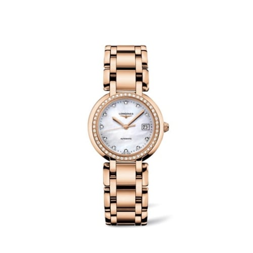 Longines PrimaLuna Automatic 30 Pink Gold Diamond MOP