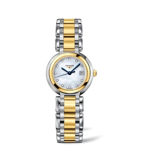 Longines PrimaLuna Quartz 26.5 Stainless Steel / Yellow Gold / MOP / Bracelet