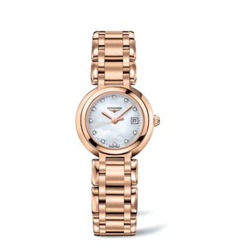 Longines PrimaLuna Quartz 26.5 Pink Gold / MOP / Bracelet