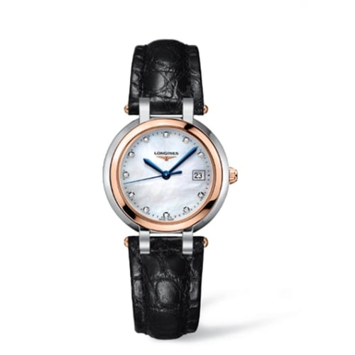 Longines PrimaLuna Quartz 30 Stainless Steel / Pink Gold / MOP