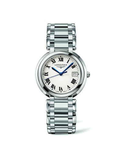 Longines PrimaLuna Quartz 34 Stainless Steel / Silver - Roman / Bracelet