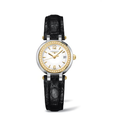 Longines PrimaLuna Quartz 26.5 Stainless Steel / Yellow Gold / Diamond / White