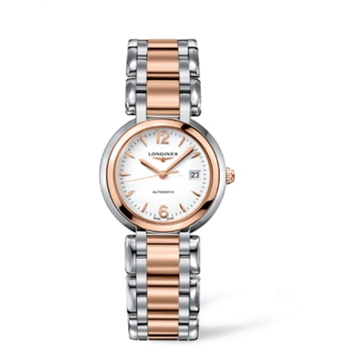 Longines PrimaLuna Automatic 30 Two Tone Pink Arabic